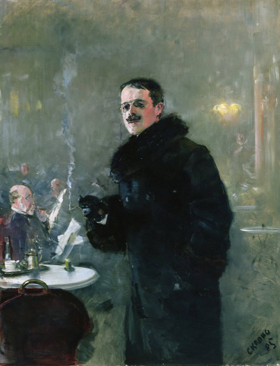 De schilder Gerhard Munthe door Christian Krohg