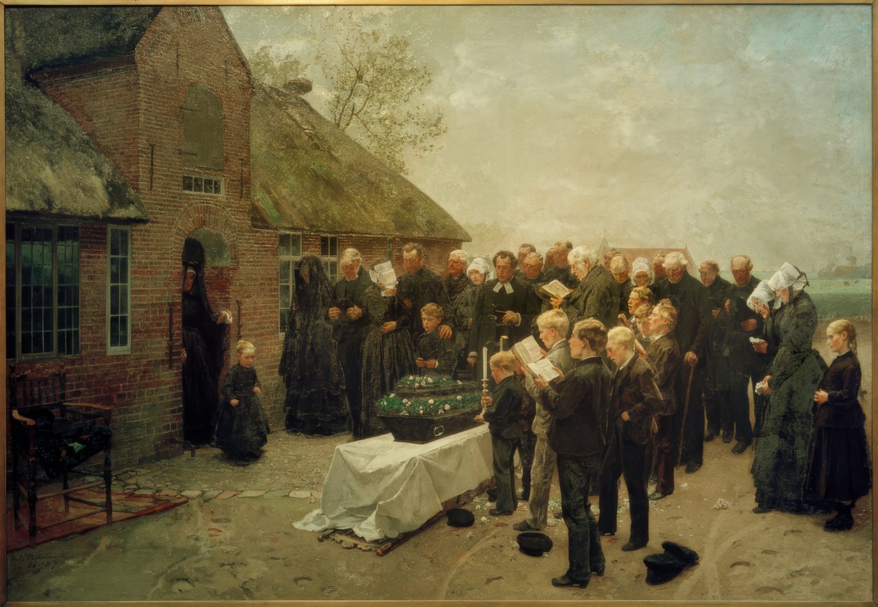 Ch. L.Brokelmann, Noord-Friese Begrafenis door Christian Ludwig Bokelmann