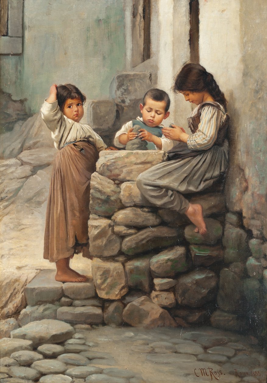 De kleine pottenbakkers, 1883 door Christian Meyer Ross