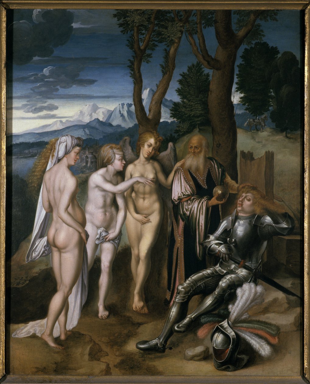Het Oordeel van Paris, ca. 1620 door Christian Richter