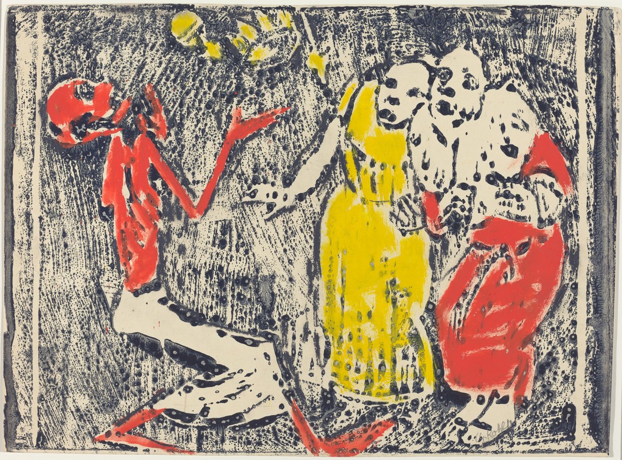 De dood als jongleur, 1918-1919 door Christian Rohlfs