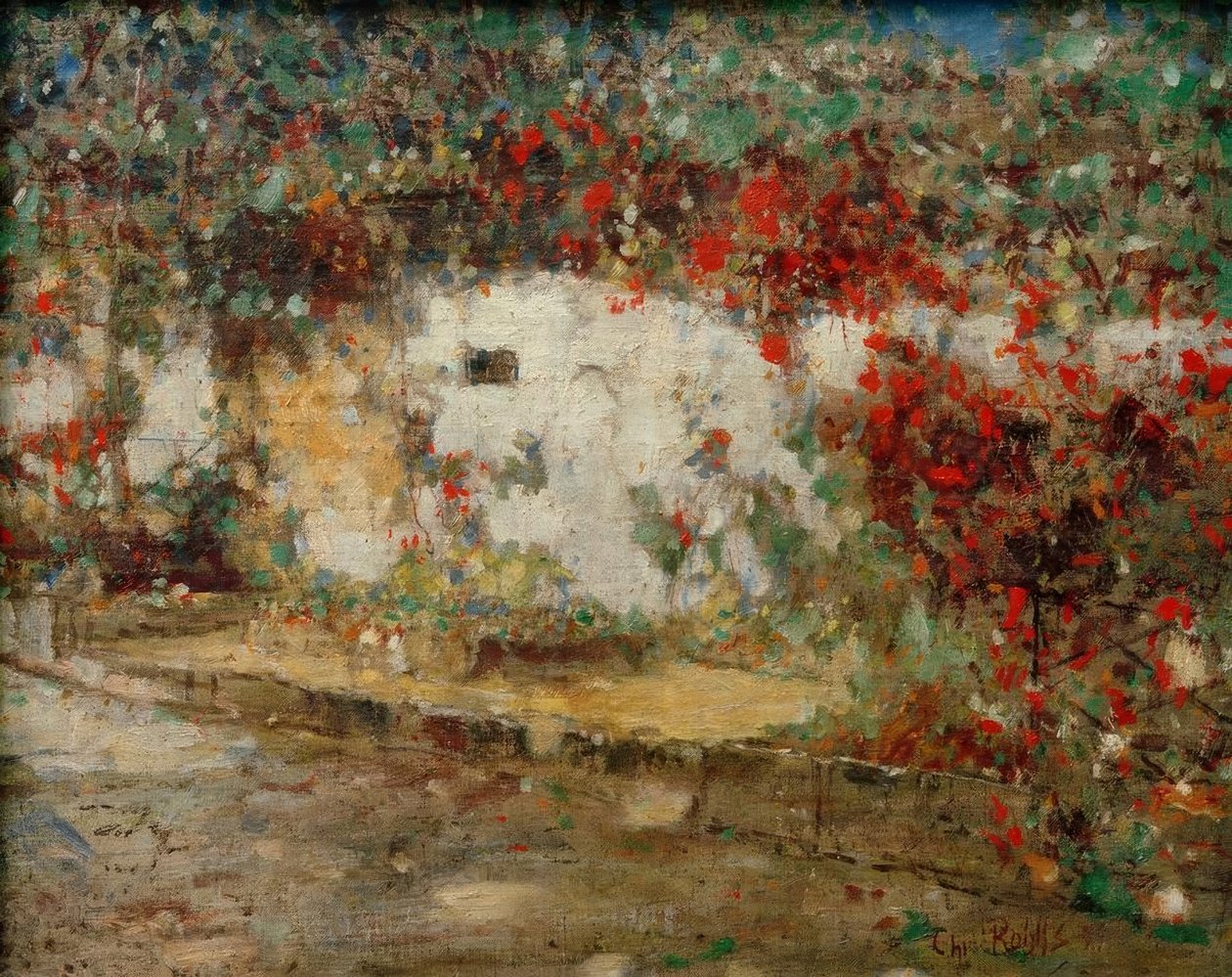 Begraafplaatsmuur in Weimar door Christian Rohlfs