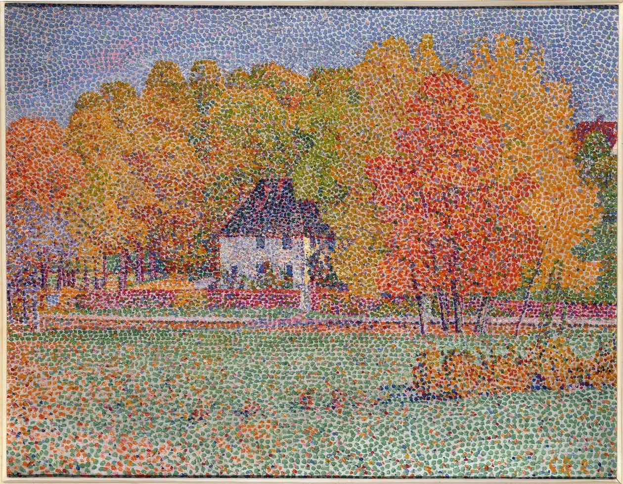 Goethes tuinhuis in Weimar door Christian Rohlfs
