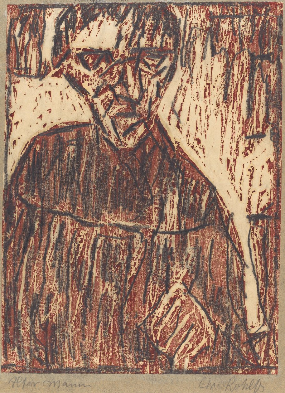 Oude Man door Christian Rohlfs