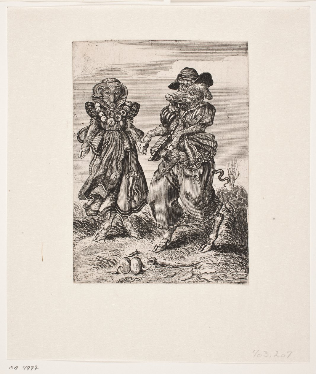 Grisepar die danst door Christian Rothgiesser