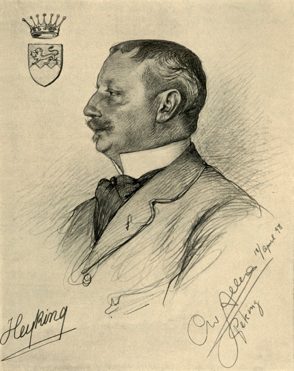 Edmund von Heyking, Peking door Christian Wilhelm Allers