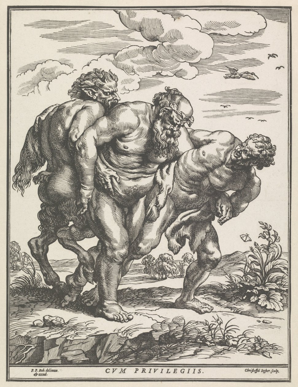 Dronken Silenus door Christoffel Jegher