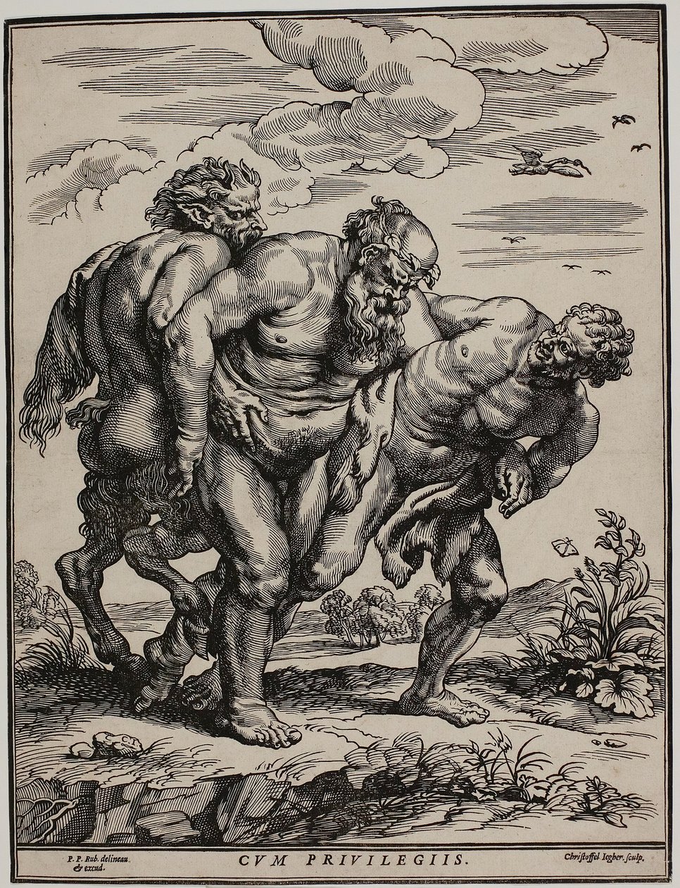 De dronken Silenus door Christoffel Jegher