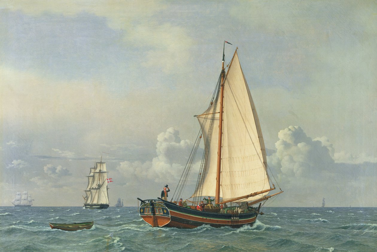 De zee, 1831 door Christoffer Wilhelm Eckersberg
