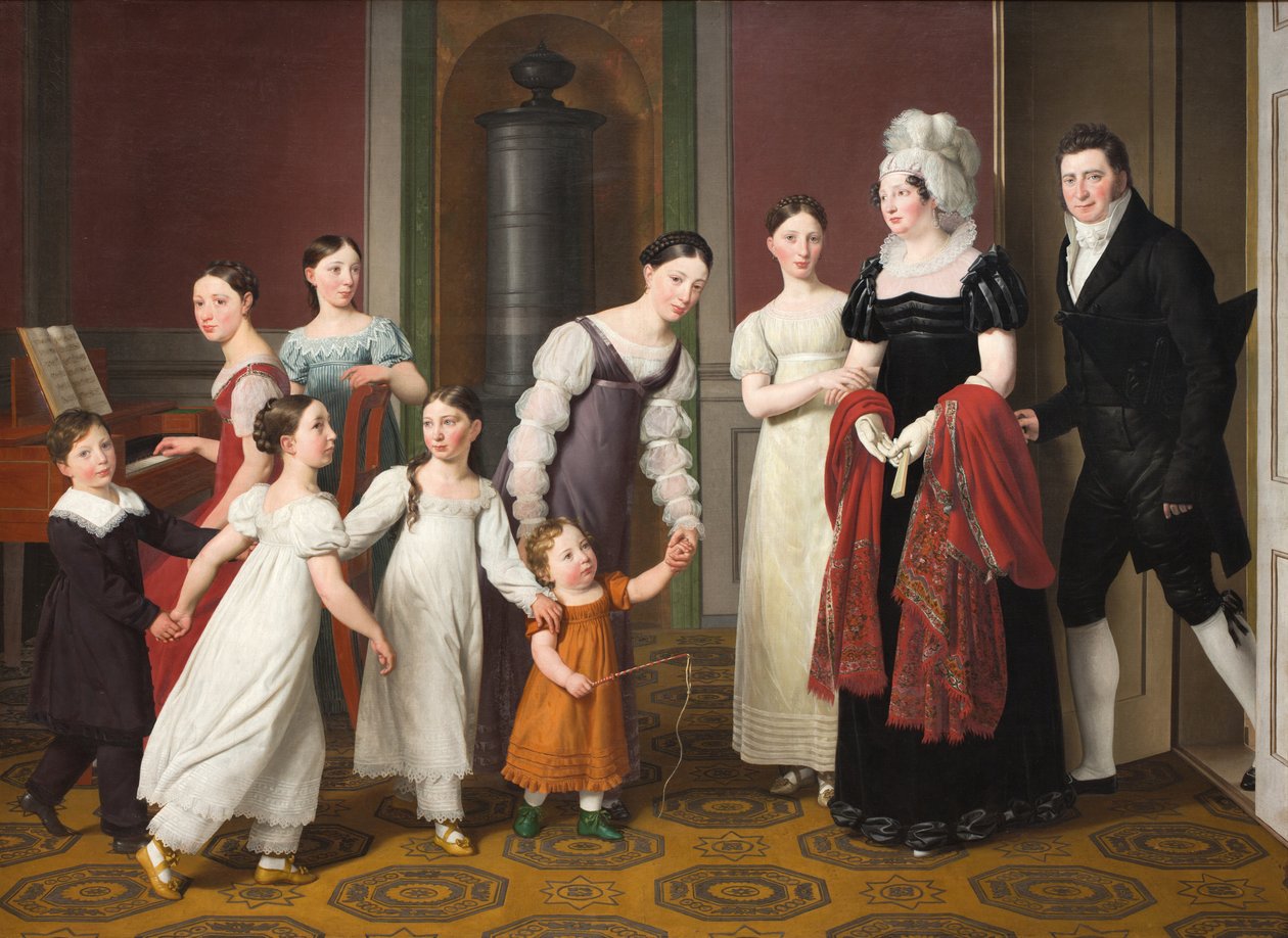 De Familie Nathanson door Christoffer Wilhelm Eckersberg