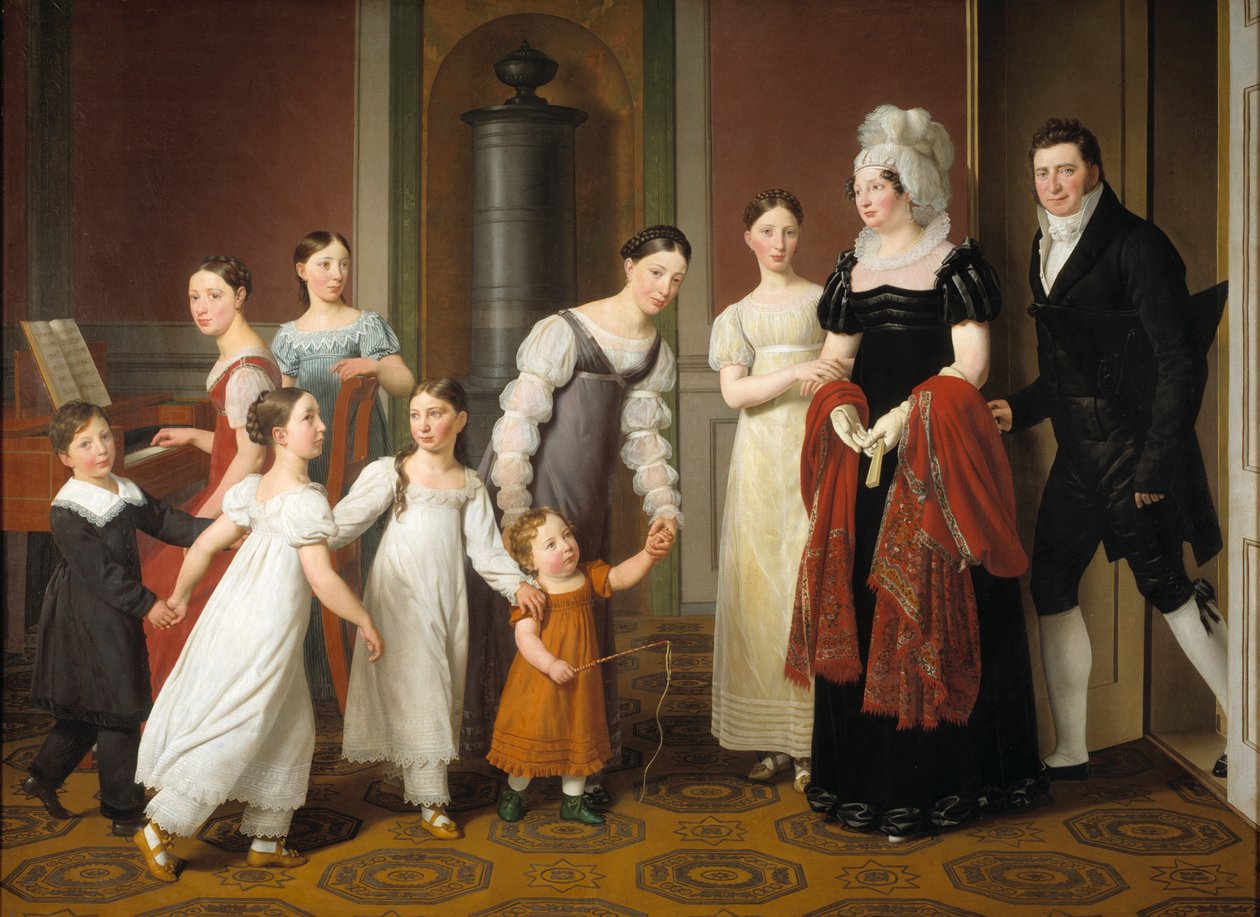 De Familie Nathanson, 1818 door Christoffer Wilhelm Eckersberg