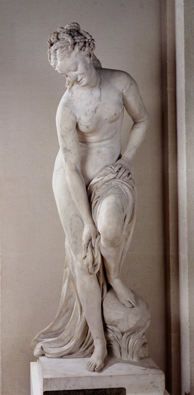 Venus betreedt haar bad (marmer) door Christophe Gabriel Allegrain
