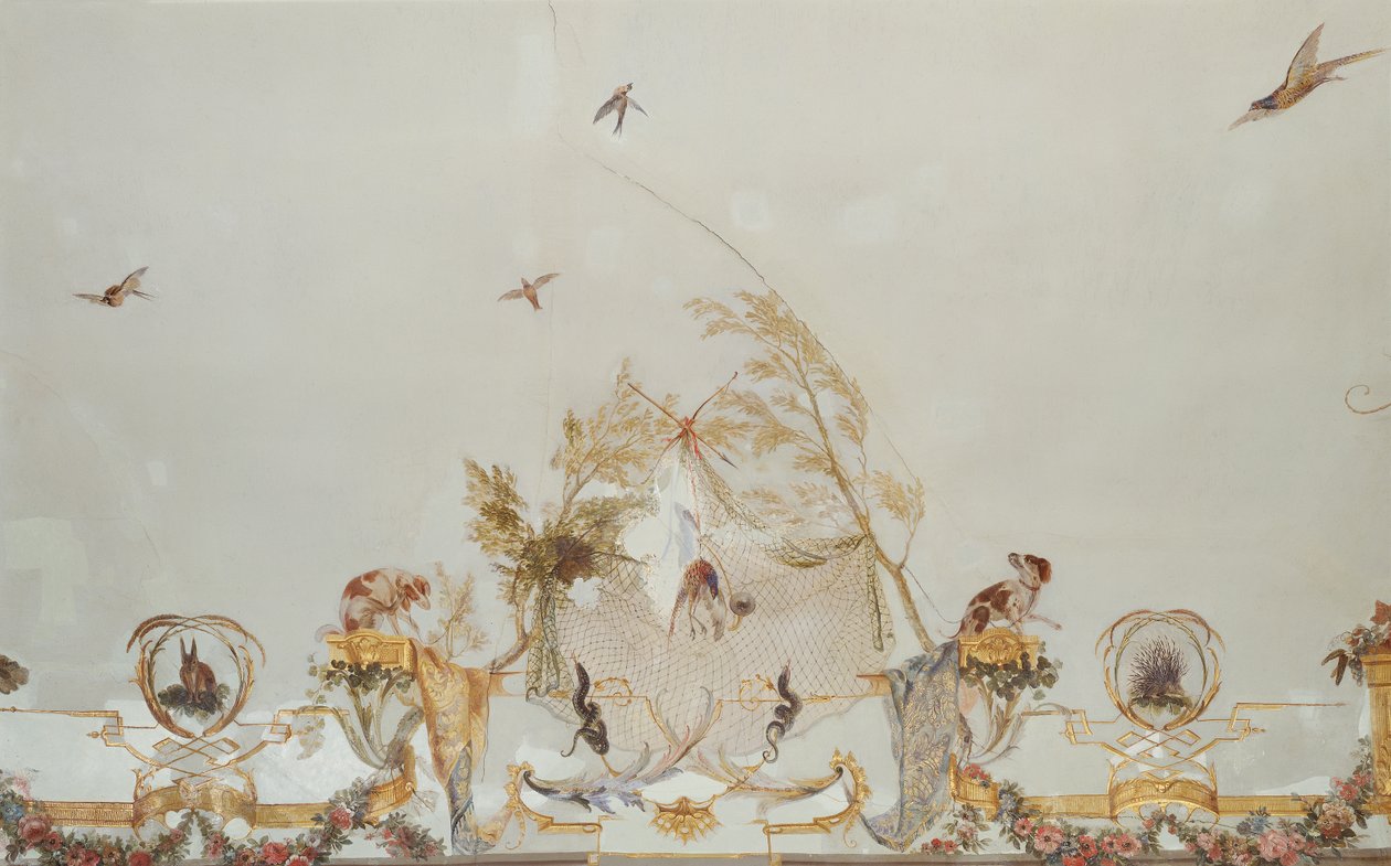 De Grande Singerie (detail) door Christophe Huet