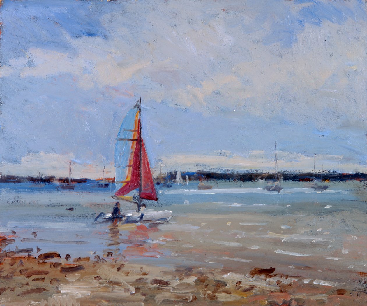 Catamaran, Bretagne door Christopher Glanville