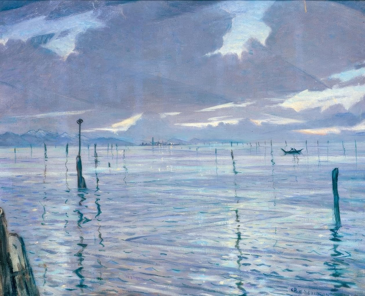 Torcello, Venetië door Christopher Richard Wynne Nevinson