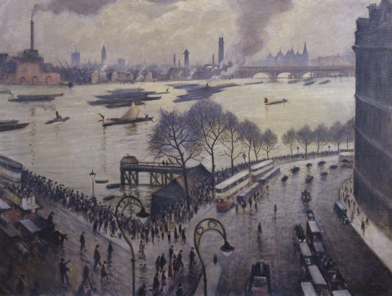 Blackfriars Brug, Londen door Christopher Richard Wynne Nevinson