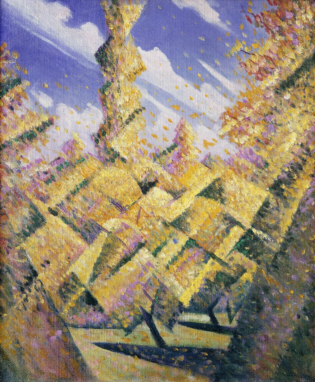 De Vier Seizoenen: Herfst, ca. 1919 door Christopher Richard Wynne Nevinson