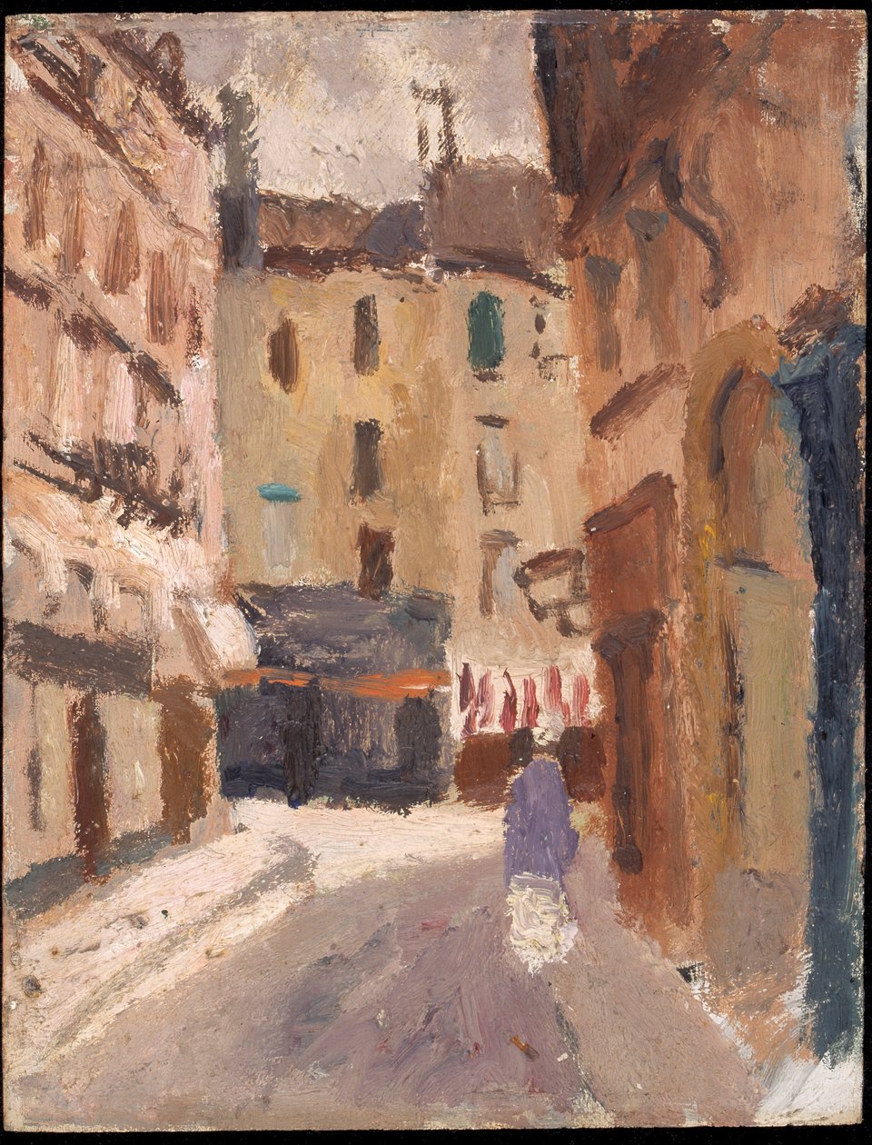 Een straat in Nantes, 1920-1930 door Christopher Wood