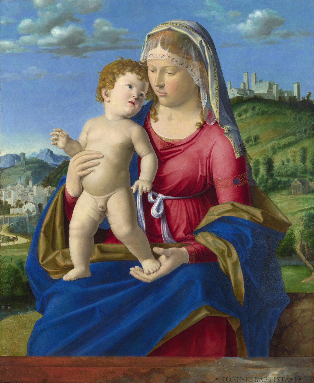 De Maagd en het Kind door Cima da Conegliano