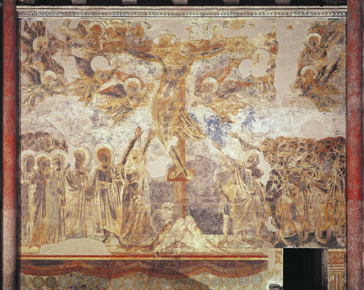 Kruisiging, c.1270 door Giovanni Cimabue