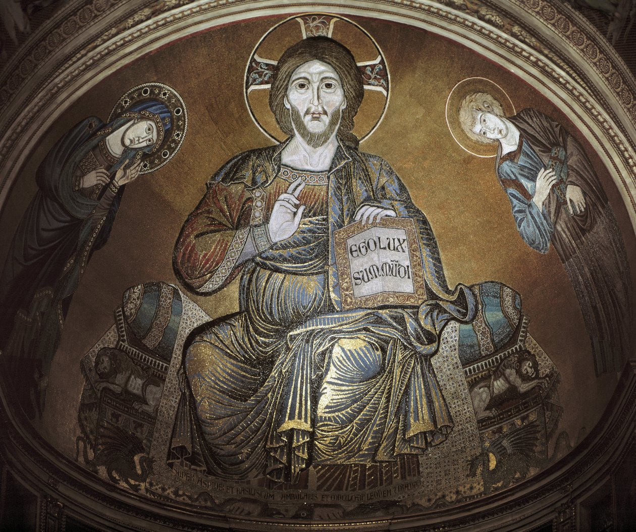 Christus in Majesteit. Mozaïek door Cimabue