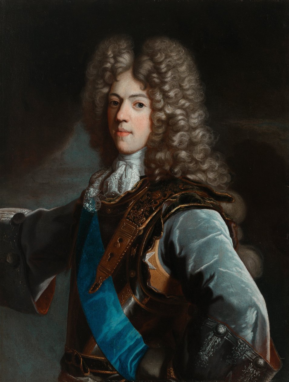 Portret van Konstanty Władysław Sobieski (1680-1726) door Circle of Hyacinthe Rigaud