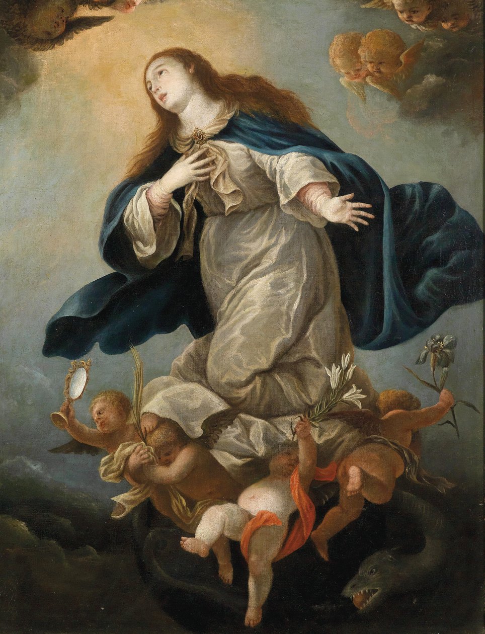 Maria Immaculata door Circle of Mateo Cerezo