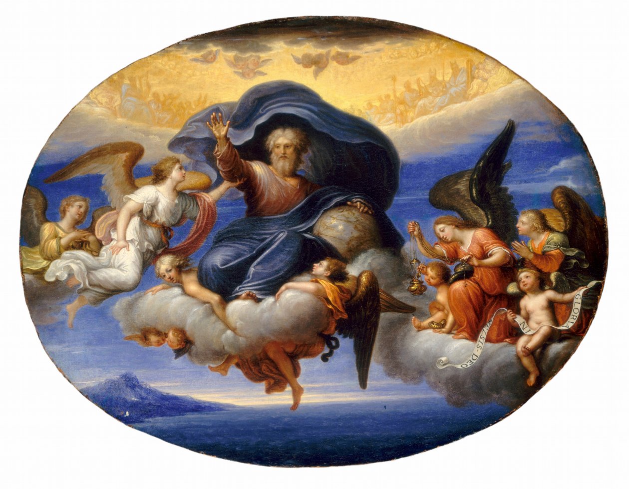 God de Vader door Circle of Pierre Mignard I