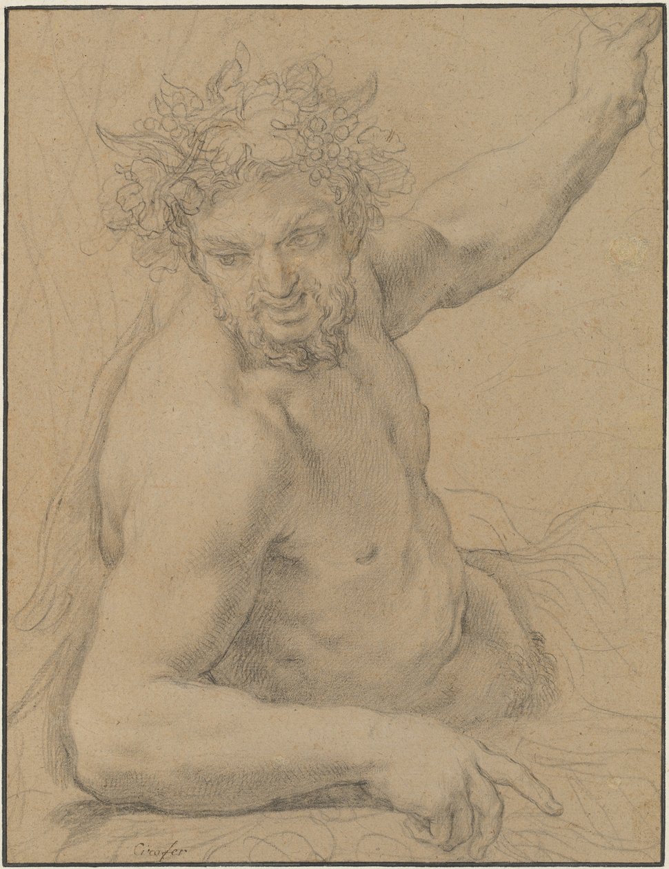 Faun liggend door Ciro Ferri
