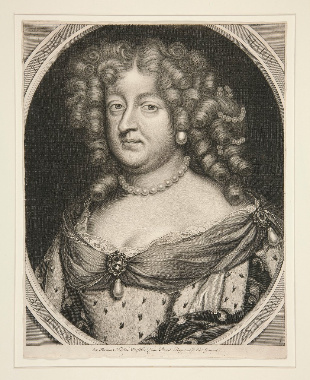 Marie Therese, koningin van Frankrijk door Claes Jansz. Visscher