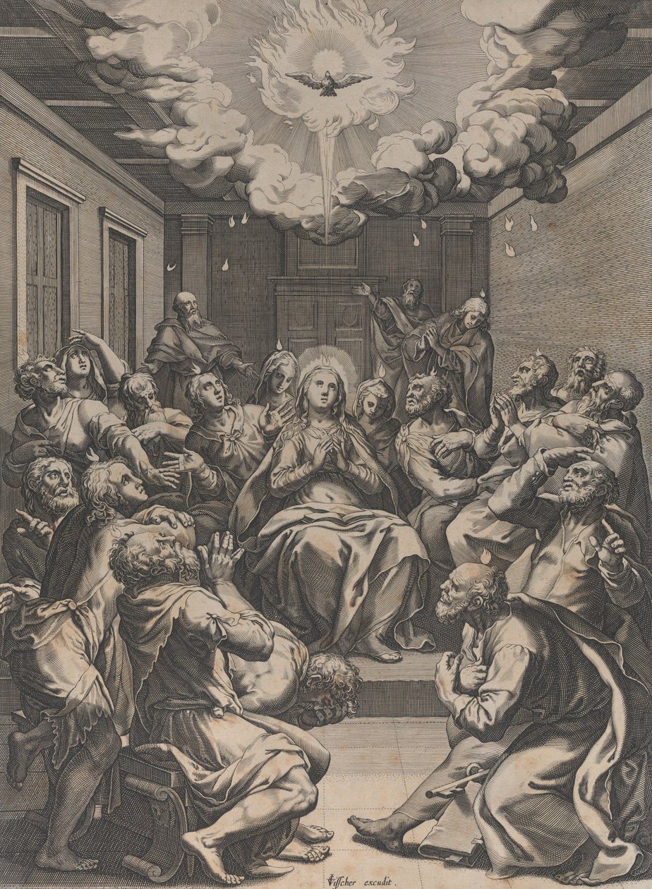 Pinksteren, 1574. door Claes Jansz Visscher
