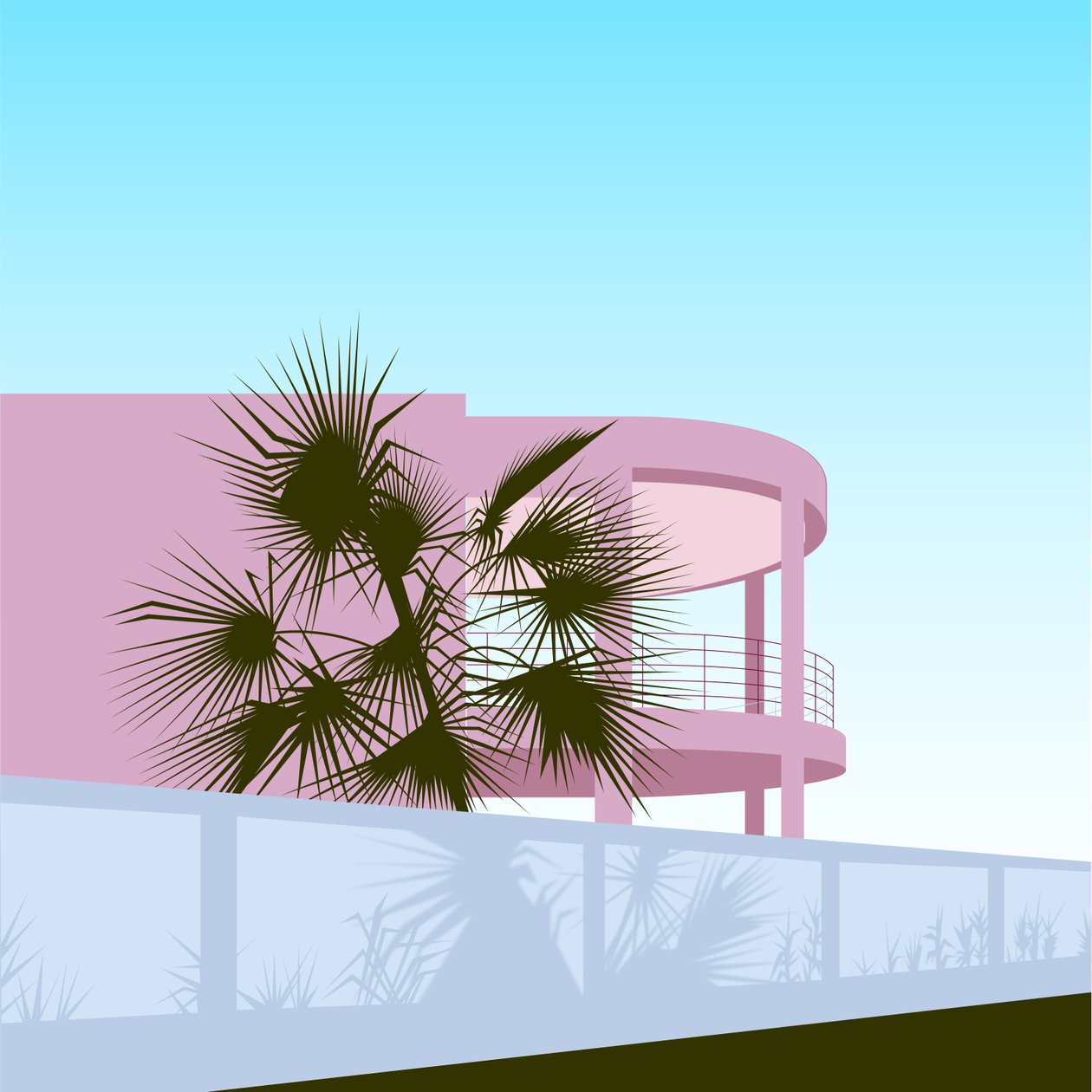 Art Deco Strandhuis door Claire Huntley