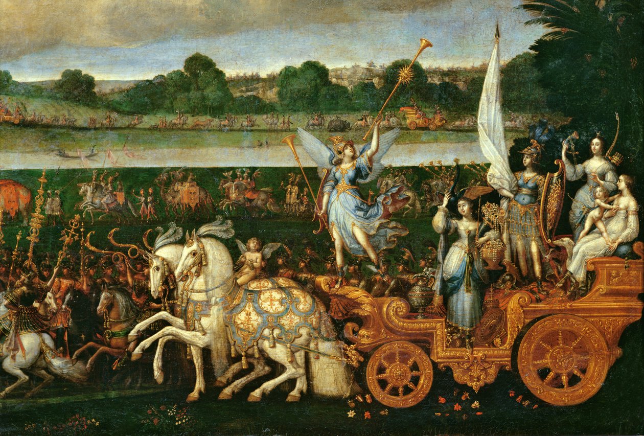 Aarde, detail van de rechterkant, ca. 1640-41 door Claude Deruet