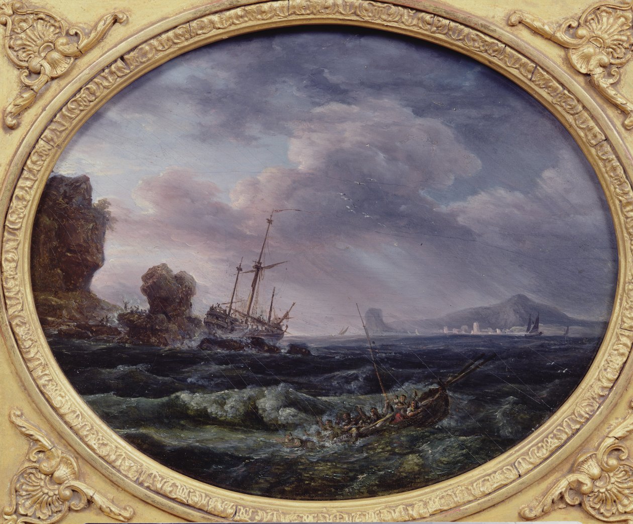Schipbreuk door Claude Joseph Vernet