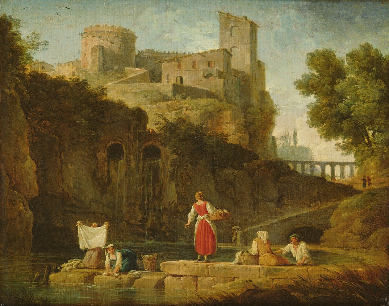 Uitzicht op Italië door Claude Joseph Vernet