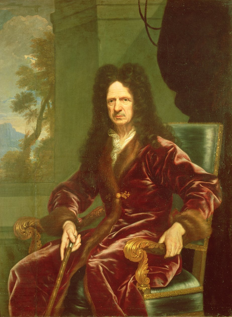 Andre Le Notre (1613-1700) c.1700 door Claude Lefebvre