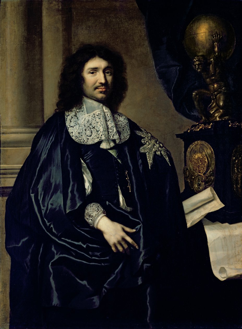 Portret van Jean-Baptiste Colbert de Torcy (1619-83) 1666 door Claude Lefebvre