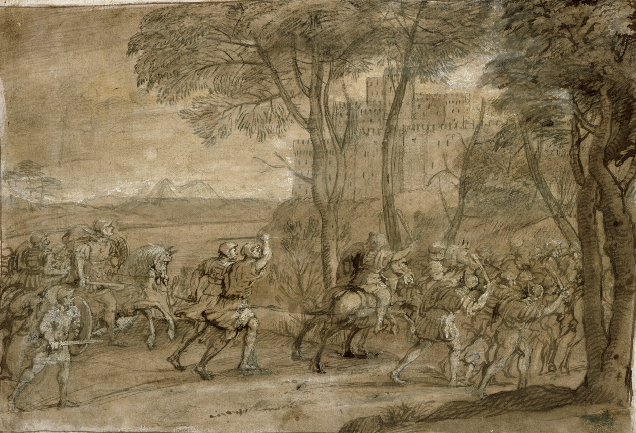 Aanval op een Citadel door Claude Lorrain