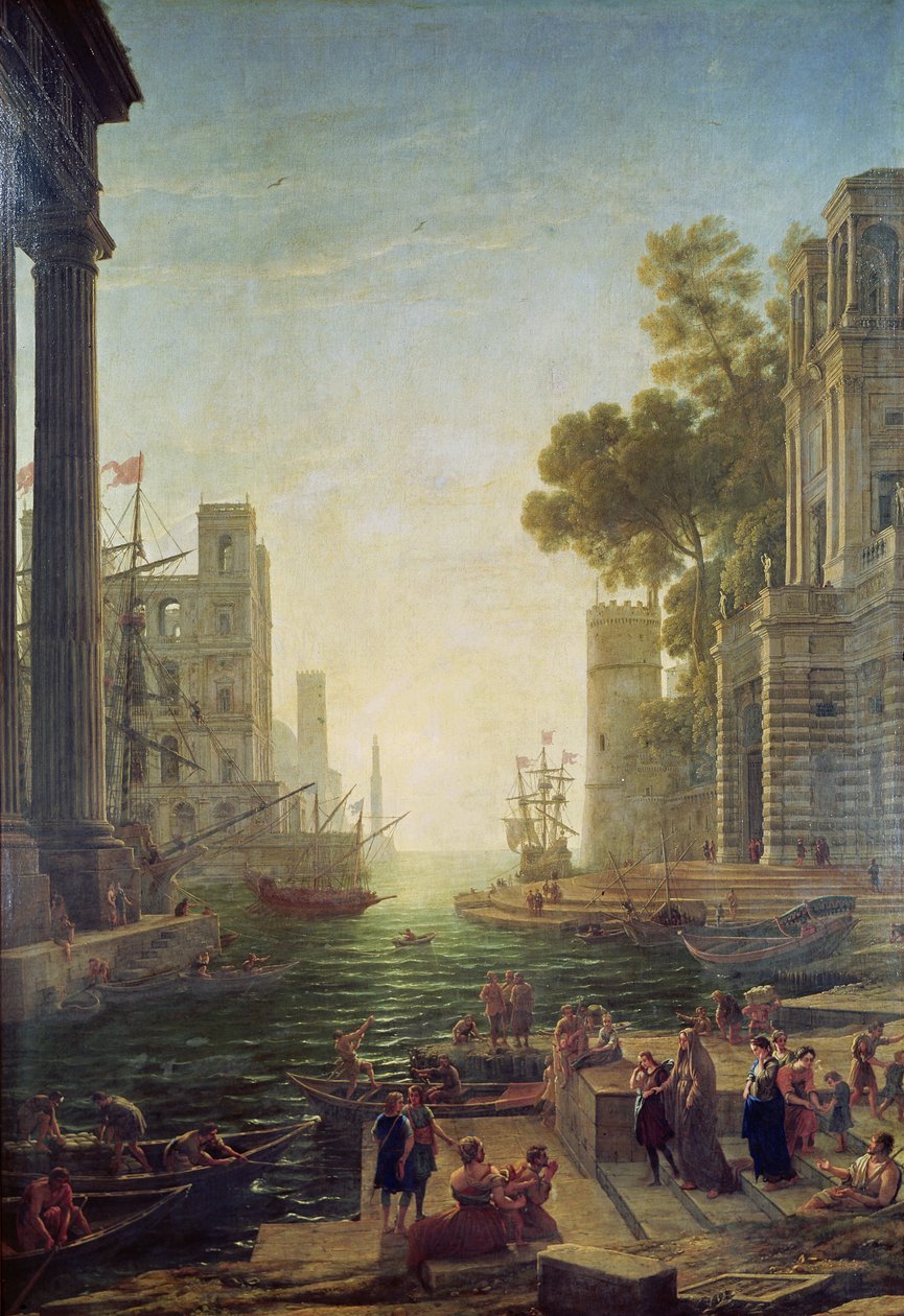 Inscheping van St. Paulus in Ostia door Claude Lorrain