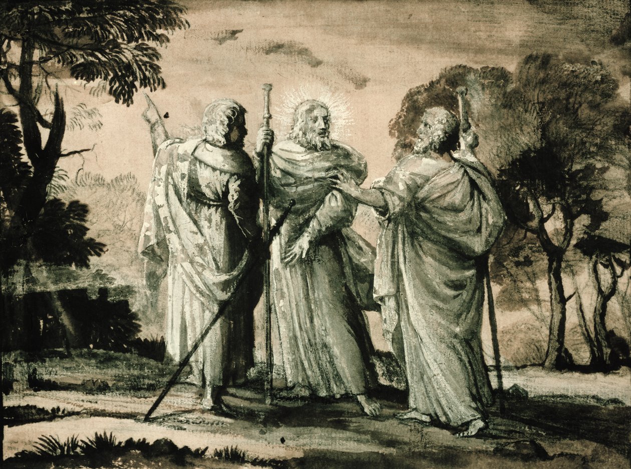 Reis naar Emmaüs door Claude Lorrain