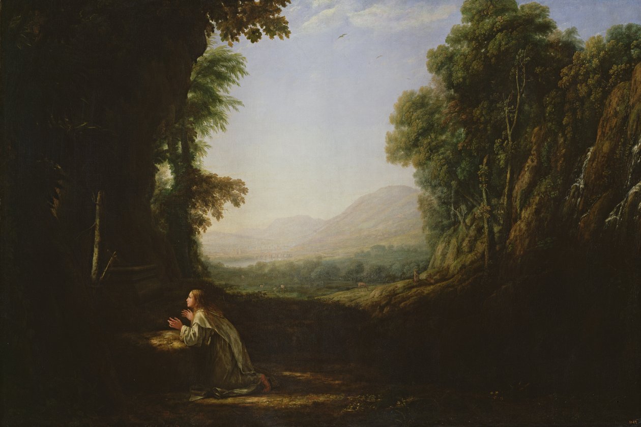 Landschap met de Berouwvolle Magdalena door Claude Lorrain
