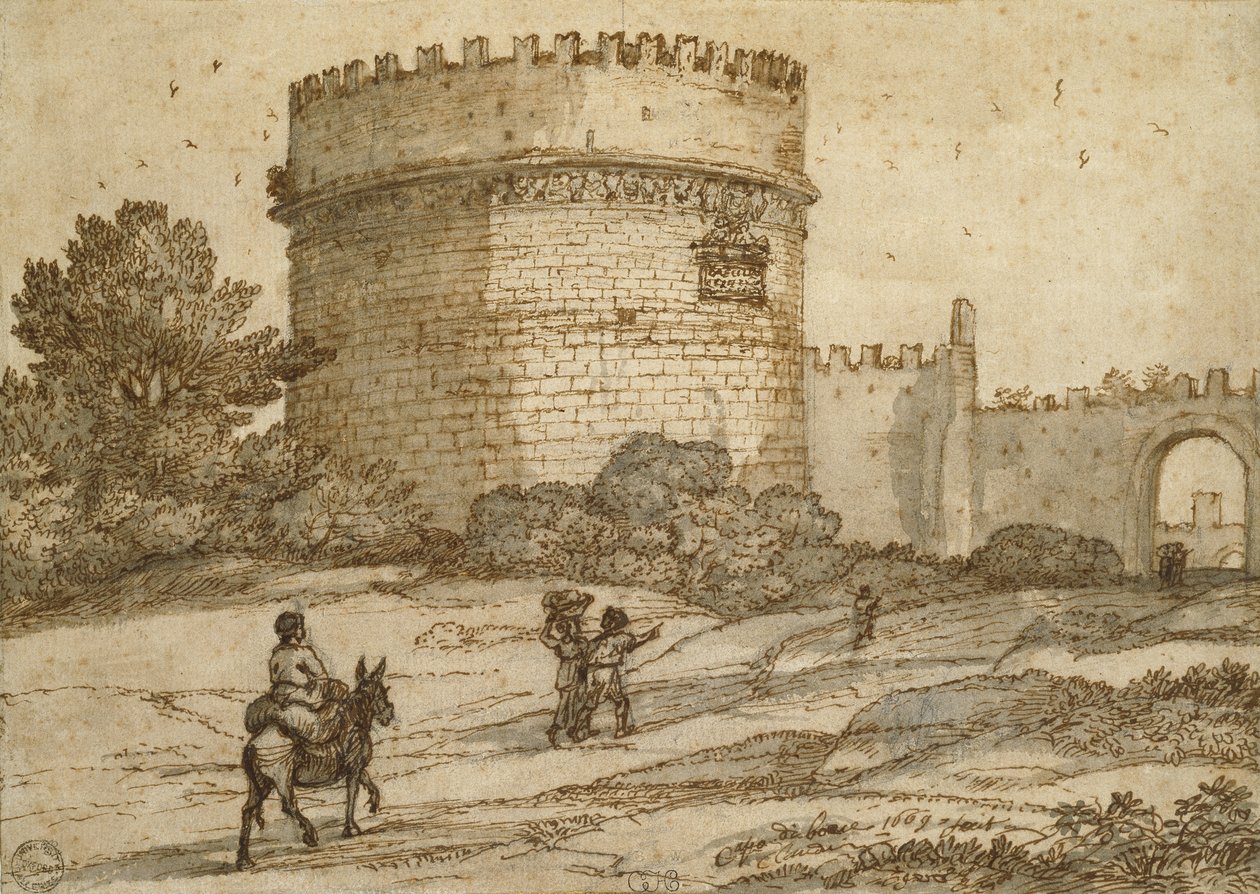 Graf van Cecilia Metella, 1669 door Claude Lorrain