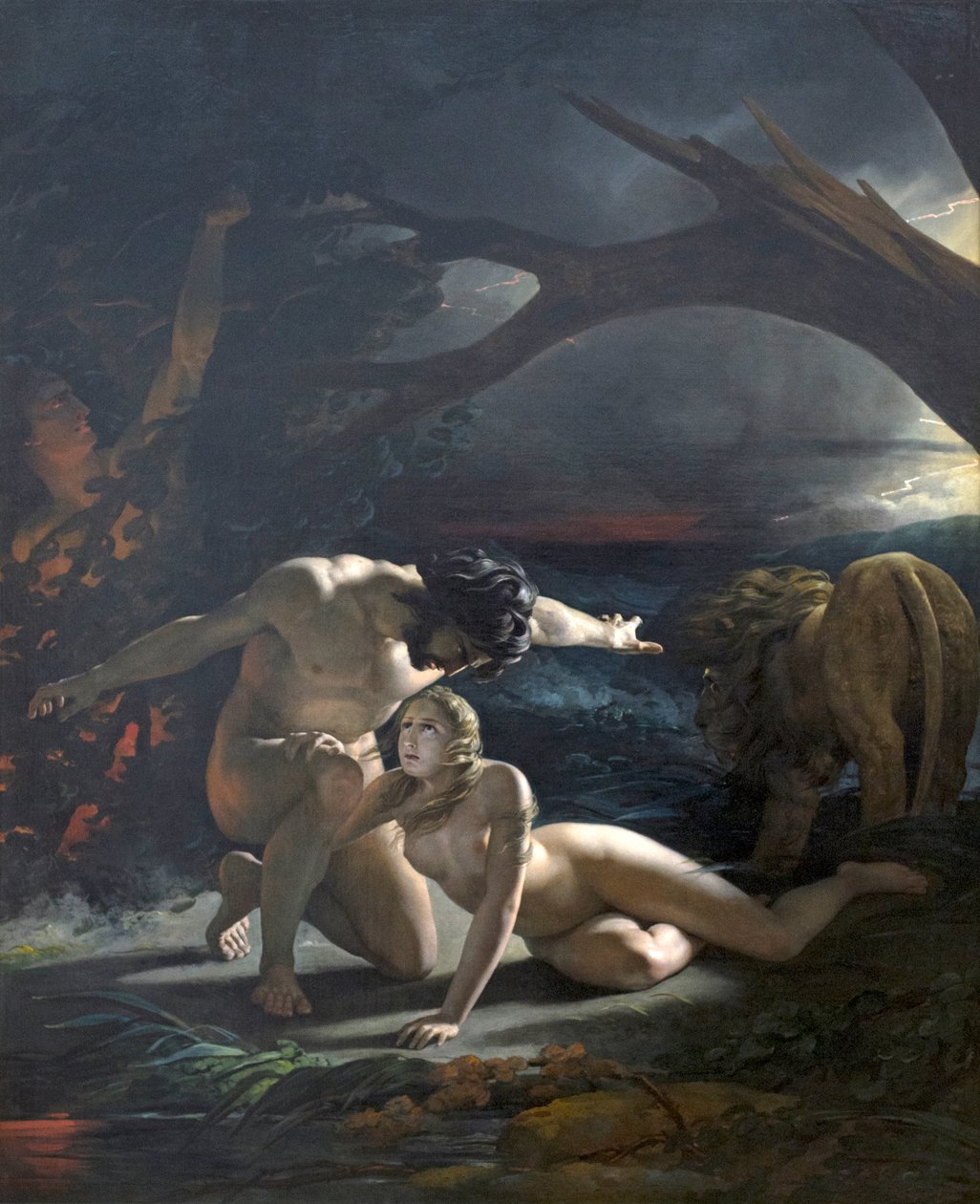 Het verloren paradijs door Claude Marie Dubufe