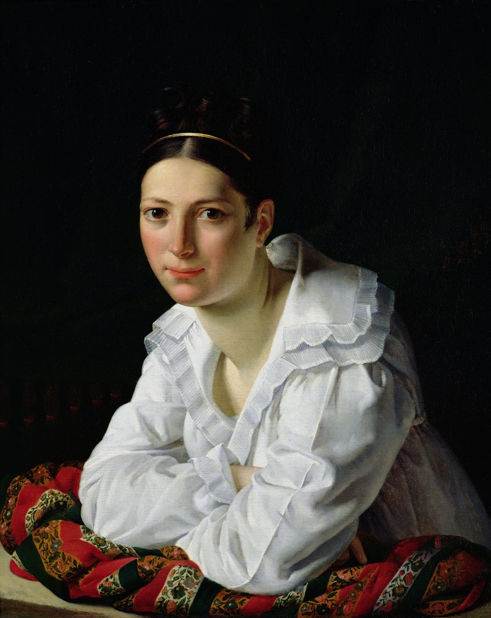 Madama Claude Marie Dubufe (1793-1837) 1818 door Claude Marie Dubufe