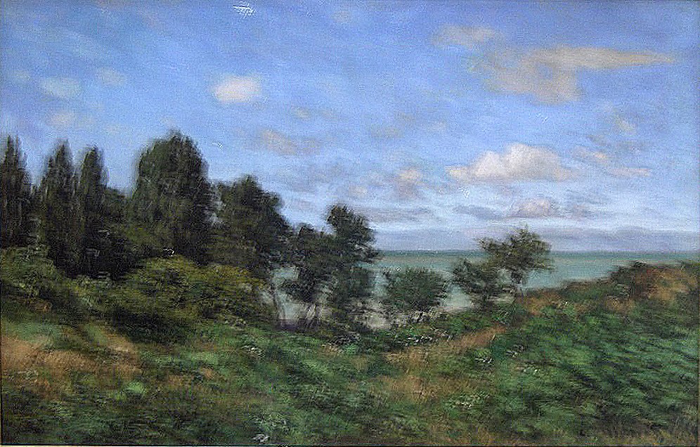 Kustlandschap door Claude Monet