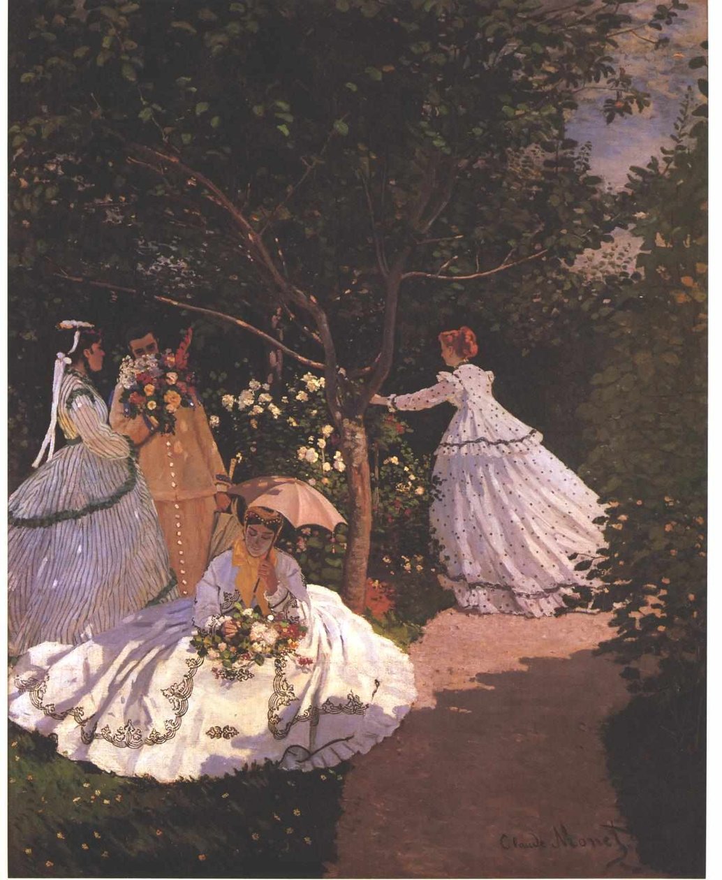 Vrouwen in de tuin door Claude Monet