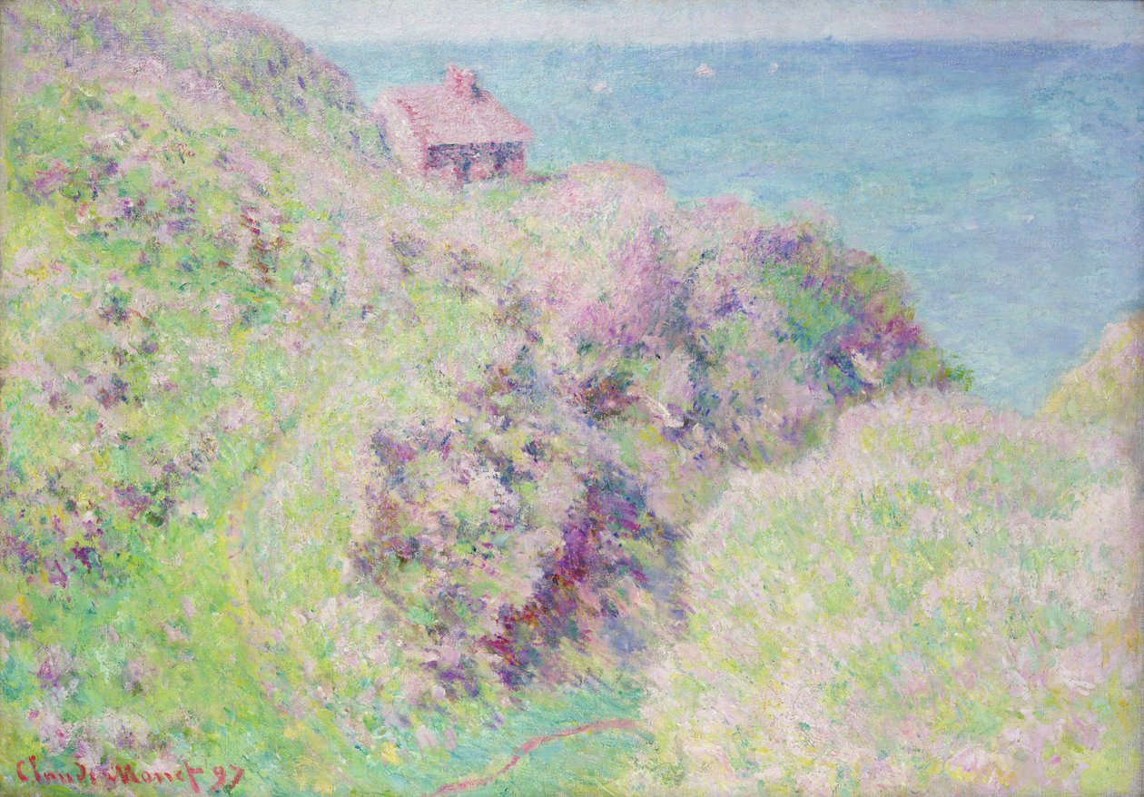 Douanehuis in Varengeville, 1897 door Claude Monet