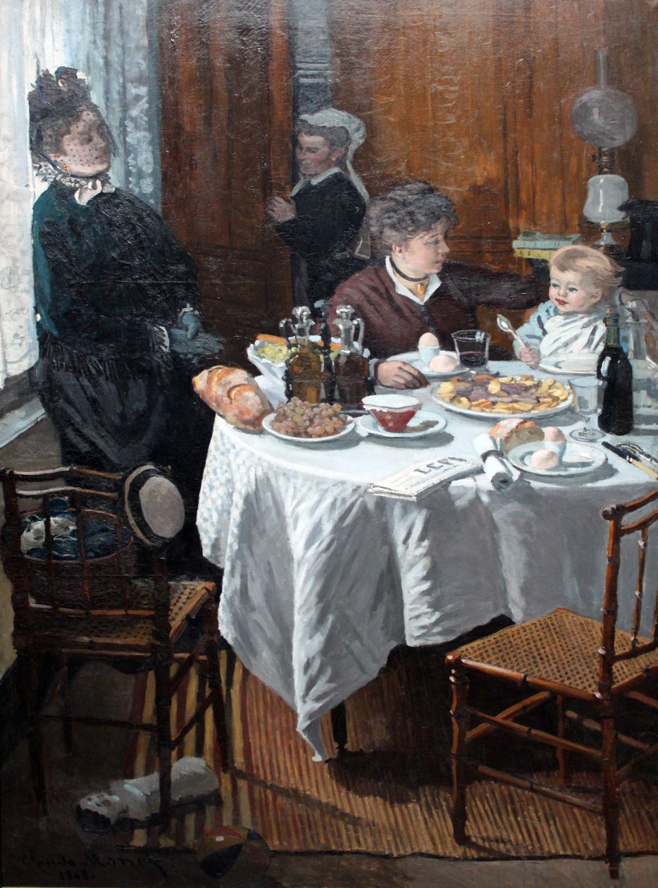 De lunch door Claude Monet