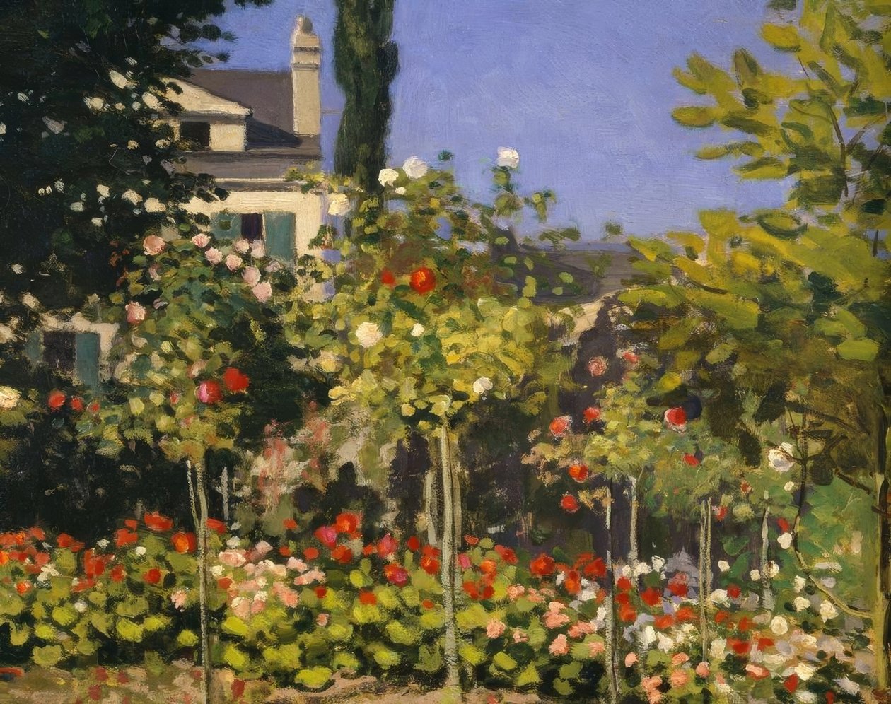 Bloementuin door Claude Monet