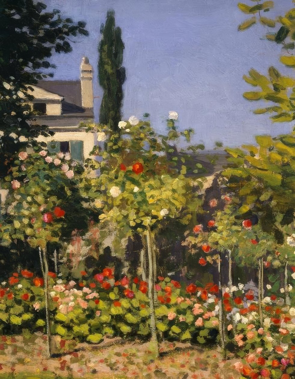 Bloementuin door Claude Monet